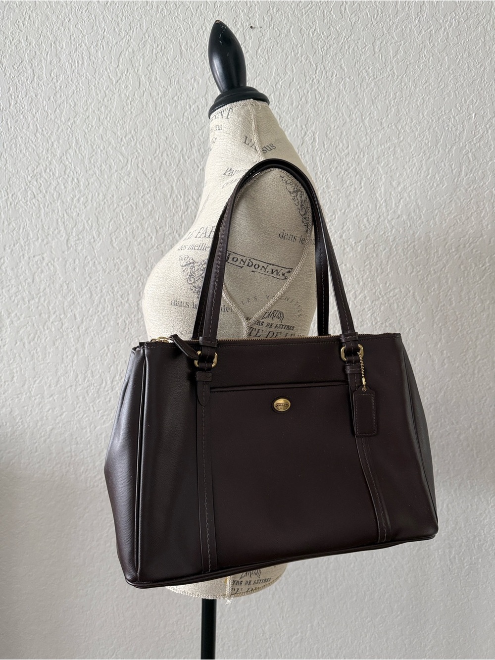 Coach F25669 Peyton Leather
Double Zip Carryall